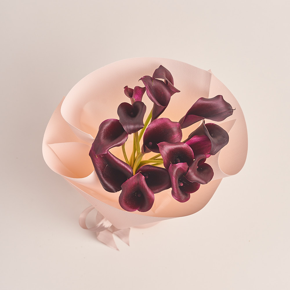 Product image Bouquet of 15 Purple Callas, vendor code: 3467