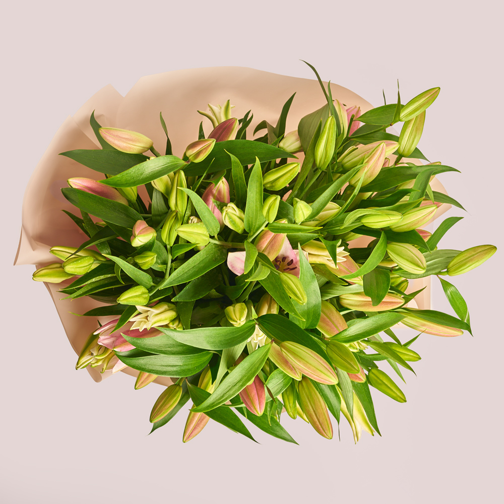 Product image Bouquet of 15 Lilies Mix, vendor code: 3551
