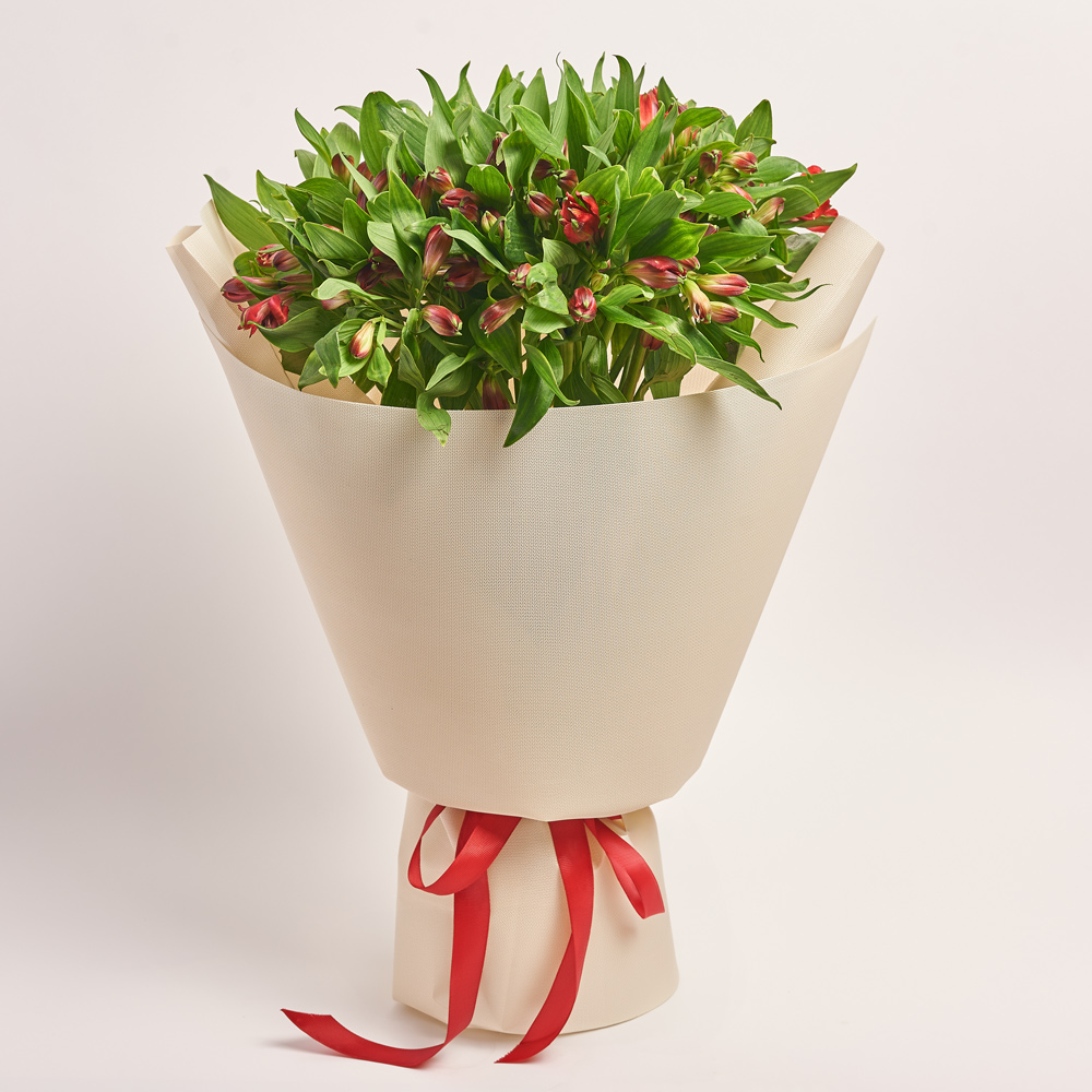 Product image Bouquet of 25 red Alstroemerias, vendor code: 3754
