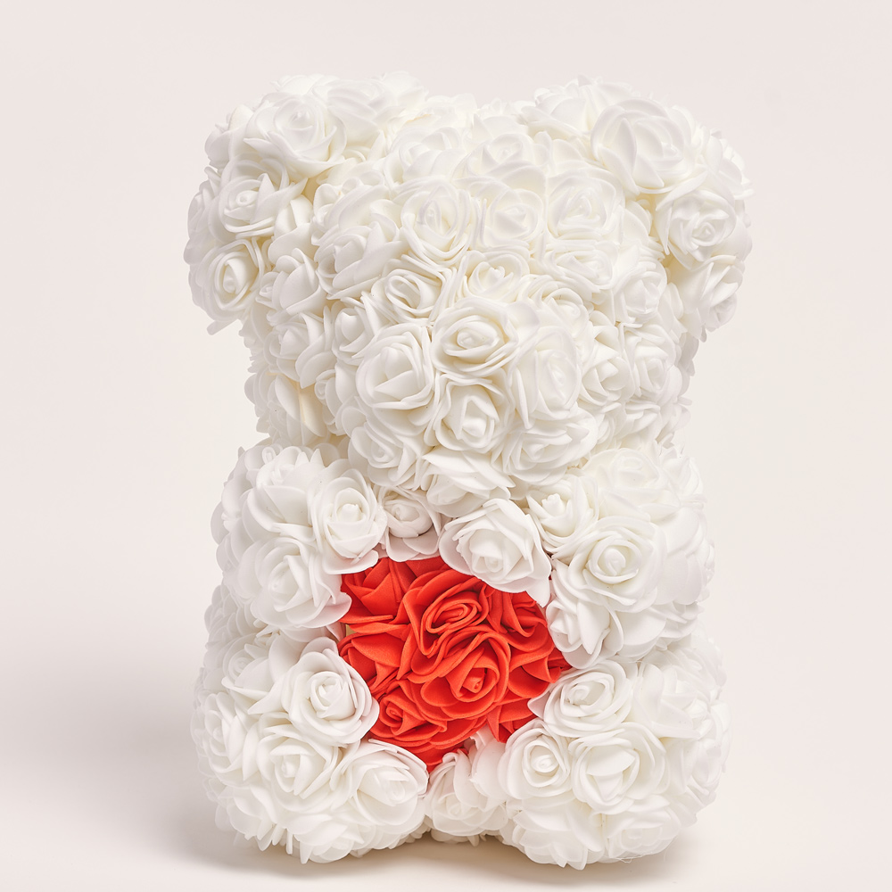 Product image Bear made of white flowers, vendor code: 3758