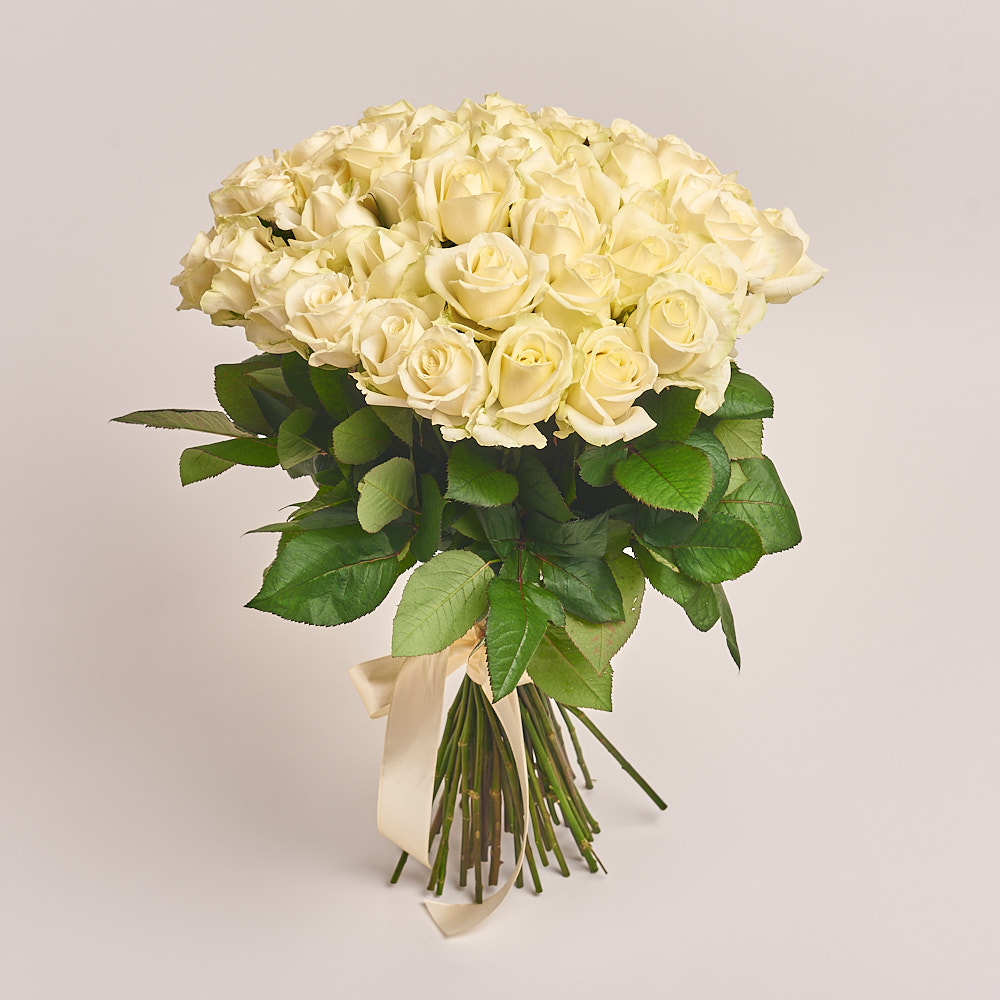 Зображення товару Букет 51 Біла Троянда, артикул: 2284