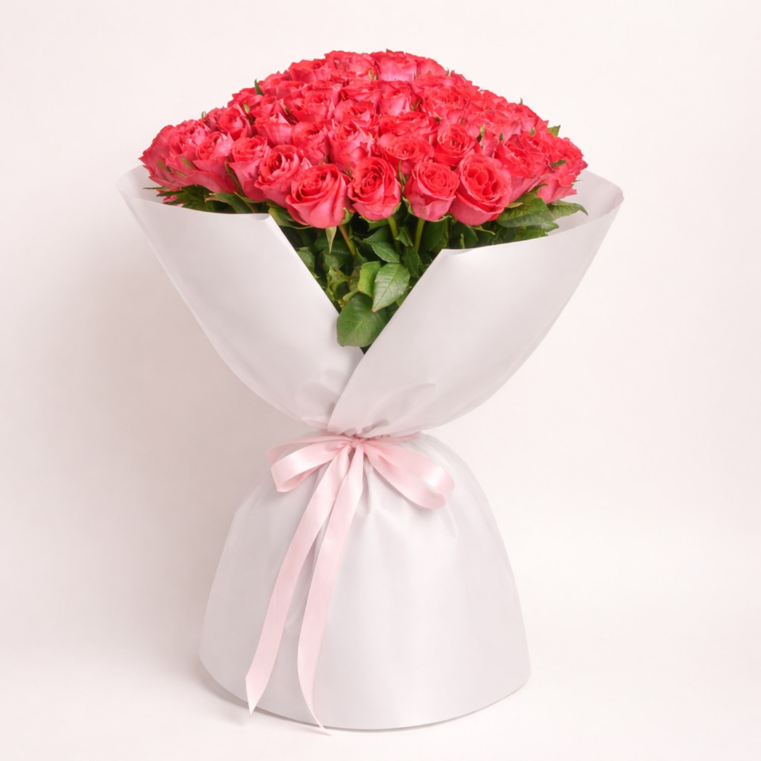 Product image Bouquet of 101 Ruspberry Roses, vendor code: 4009