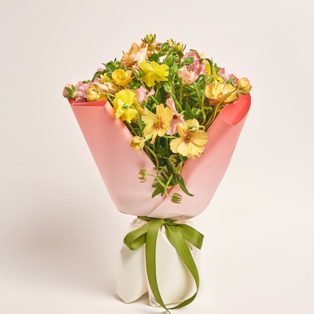 Product image Bouquet 25 Ranunculuses Butterfly Мix, vendor code: 4047