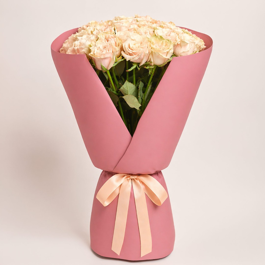 Product image Bouquet of 25 peony roses Secret, vendor code: 4051