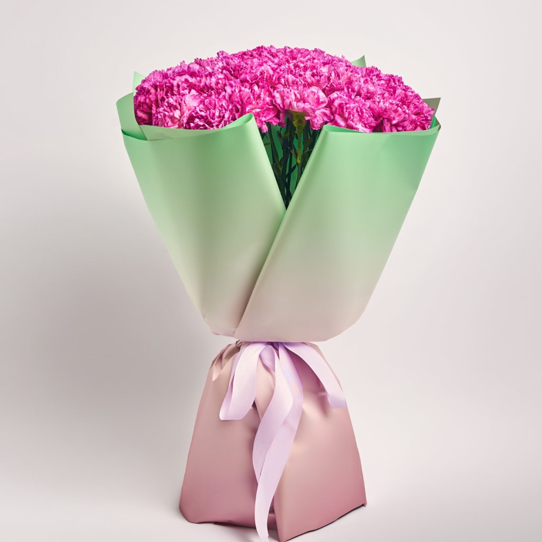 Product image Bouquet of 51 Purple Carnations, vendor code: 4087