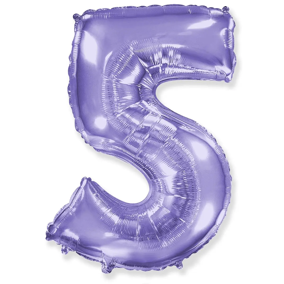Foil balloon Number "5" Lavender 100 cm. order a balloon in Kyiv